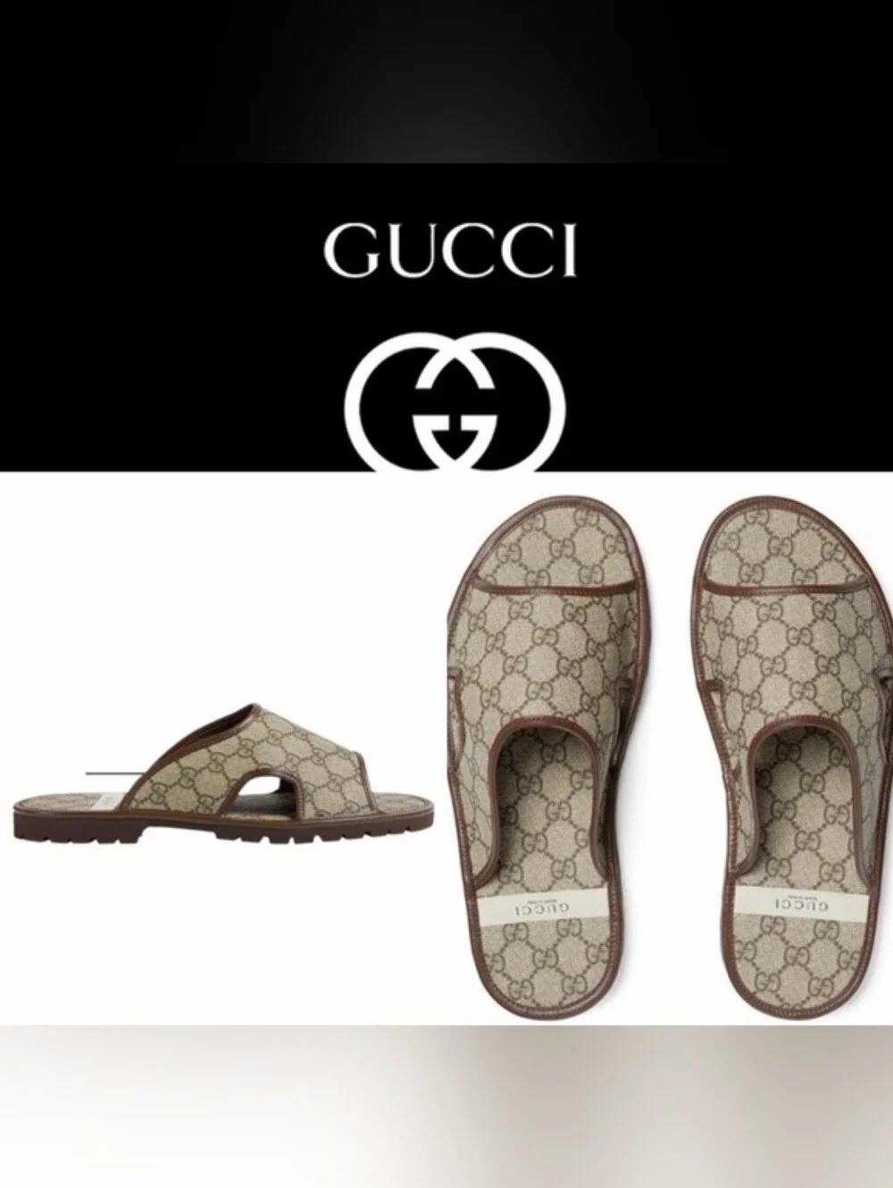 🤎 Gucci Supreme Slides 🤎